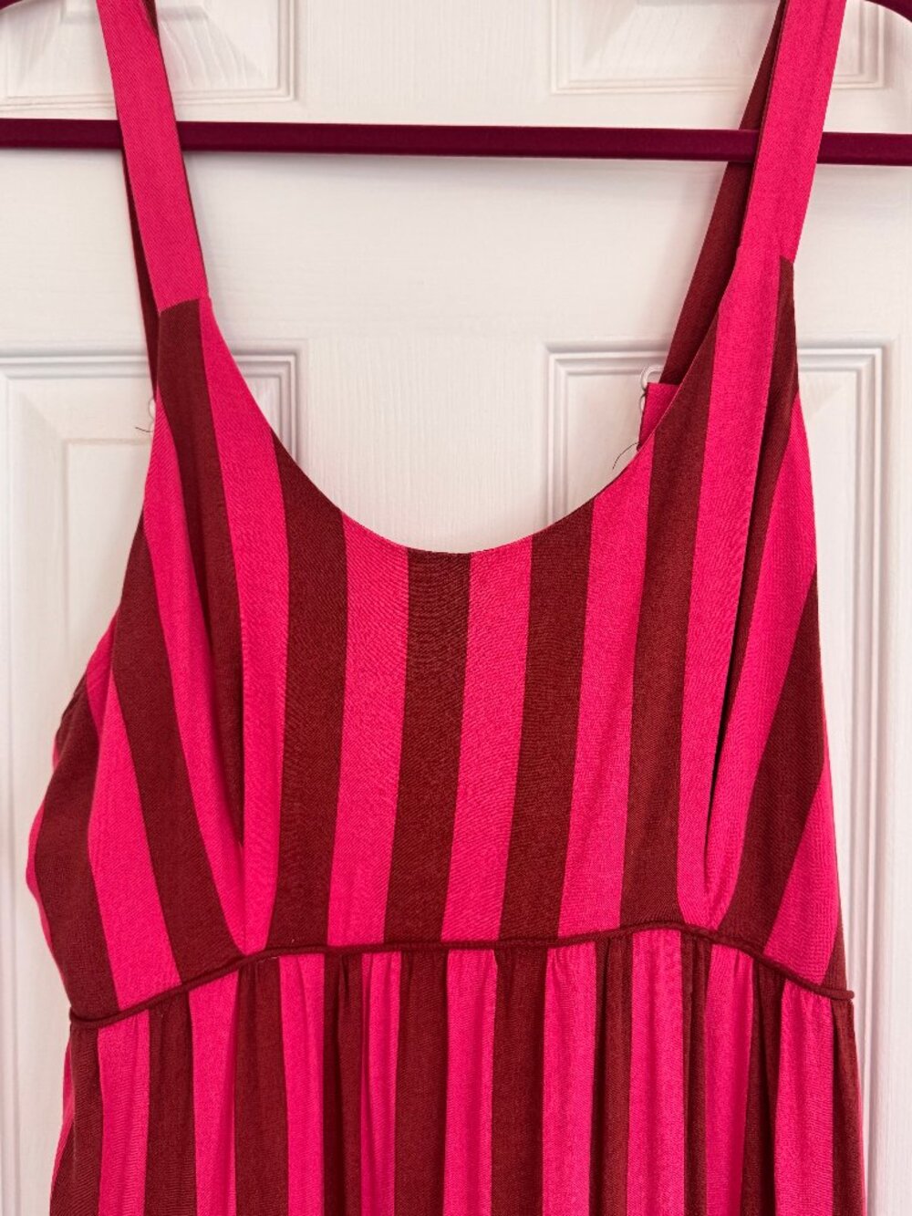 Pink summer maxi dress size large - Picture 3 of 5